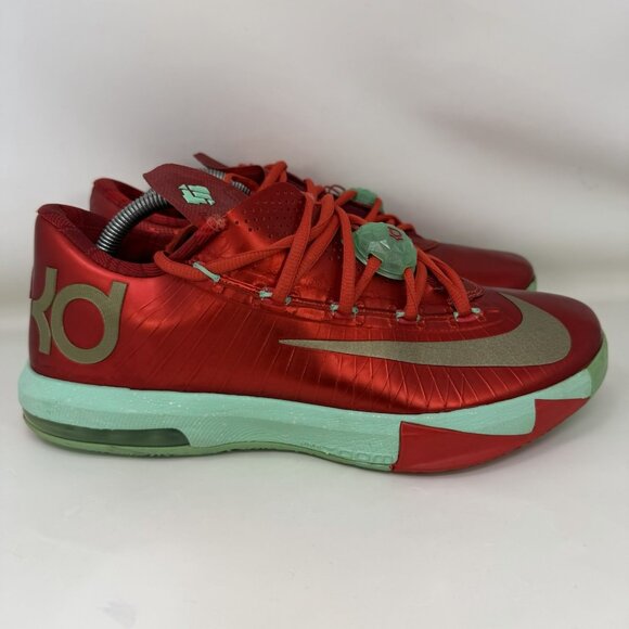 Nike Other - Nike KD VI 6 Christmas Basketball Shoes Red Green Men’s Size 9.5